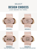 Bread Warmer & Basket Gift Set with Tea Towel - Mom Oval