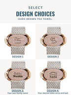 Bread Warmer & Basket Gift Set with Tea Towel - Mom Oval