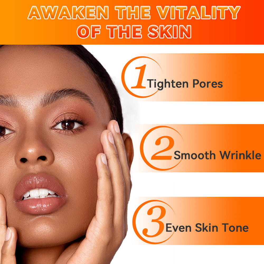 Natural Organic Anti Ageing Products VC Vitamin C Facial Skincare Cream Serum Cleanser 5 Pieces Skin Care Set Skin Care Gift Kit