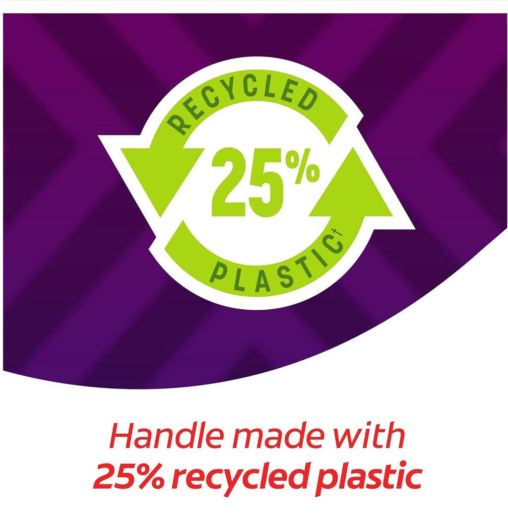 Zig Zag Medium Manual Toothbrush - Multi Angle Cross Bristles with Flexible Neck for Gum Comfort - 3 Count (Pack of 1)