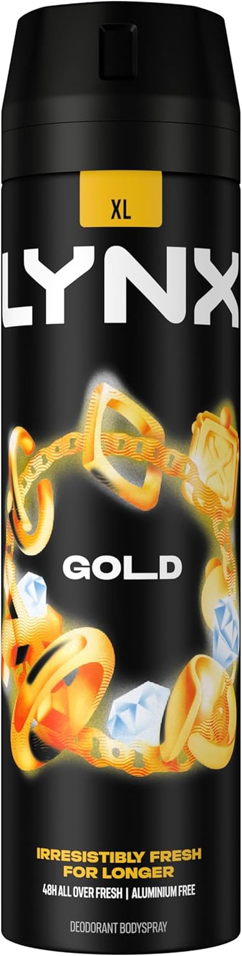 Men Gold Deodorant Body Spray with an Oud Wood & Fresh Vanilla Scent with 48 Hours of Odour Busting, High Defnition Fragrance 200 Ml, Pack of 6 (Packing May Vary)