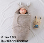 Super Soft Baby Sleeping Bag Fluffy Fleece Newborn Swaddle Blankets