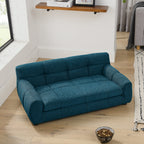 Soft and comfortable pet sofa with backrest and armrests