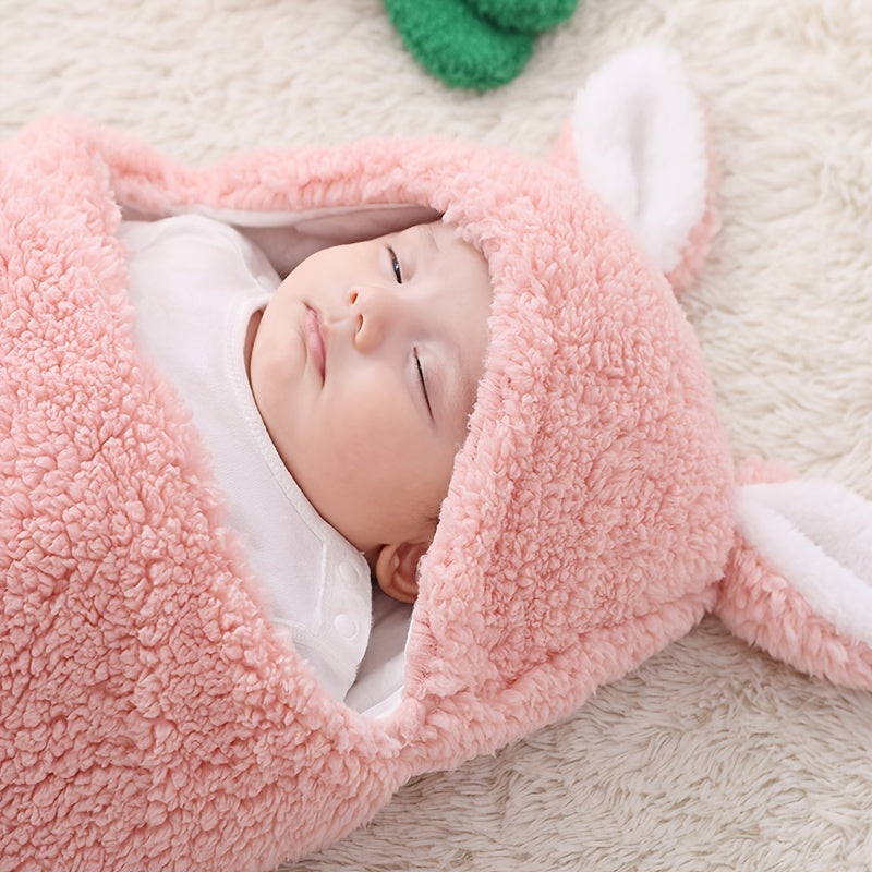 Super Soft Baby Sleeping Bag Fluffy Fleece Newborn Swaddle Blankets