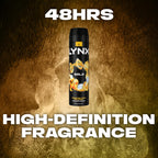 Men Gold Deodorant Body Spray with an Oud Wood & Fresh Vanilla Scent with 48 Hours of Odour Busting, High Defnition Fragrance 200 Ml, Pack of 6 (Packing May Vary)