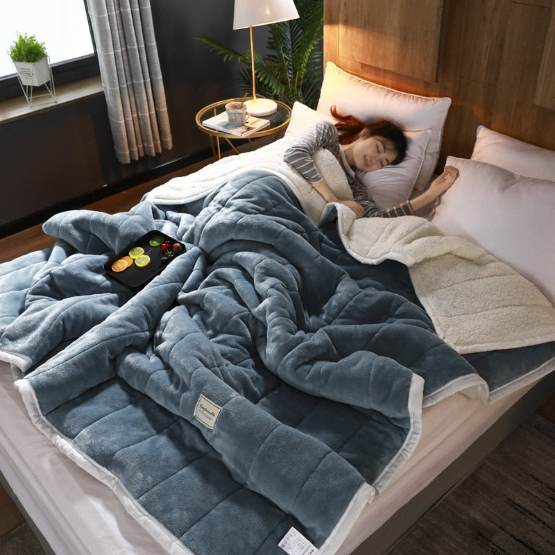 Thick Warm Winter Blanket Super Soft Duvet Luxury Quality Blanket