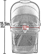 Pet Gear No-Zip View 360 Ultra Lite Pet Safety Carrier & Car Seat for Small Dogs & Cats Push Button Entry, 15", Bright Lilac