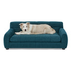 Soft and comfortable pet sofa with backrest and armrests