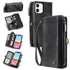 for iPhone 13 Wallet Case(Holds Lipstick, Headphones, etc.),2-in-1 Multi-Functional Portable Magnetic Faux Leather Phone Case with RFID Blocking