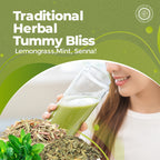 Digestive Health Trio 10.59 oz (300 gm) | Includes Mint Leaf Whole, Lemongrass Fine Cut & Senna Herbal Tea Leaf Whole