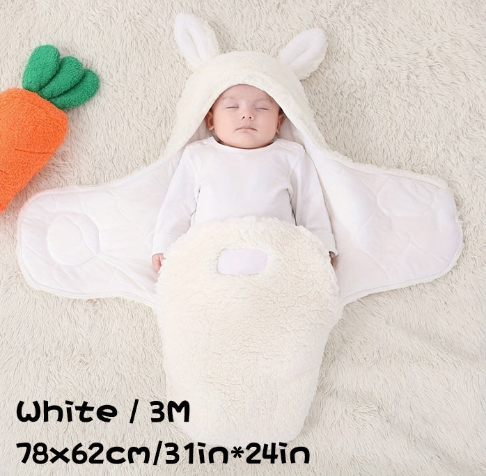 Super Soft Baby Sleeping Bag Fluffy Fleece Newborn Swaddle Blankets