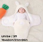 Super Soft Baby Sleeping Bag Fluffy Fleece Newborn Swaddle Blankets