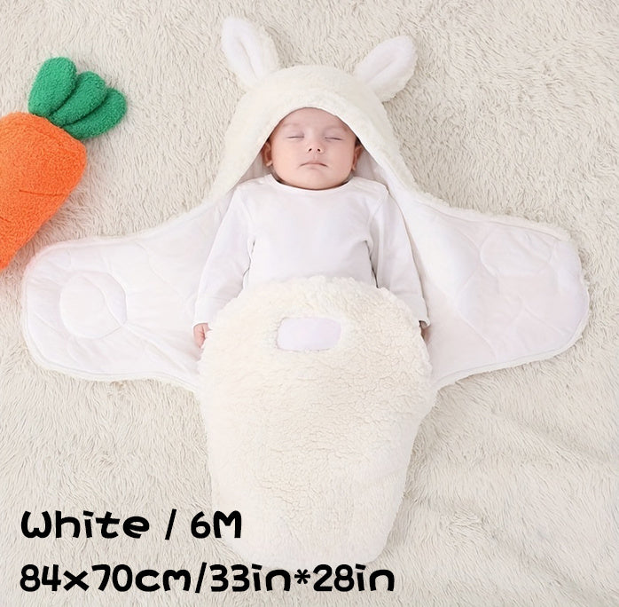 Super Soft Baby Sleeping Bag Fluffy Fleece Newborn Swaddle Blankets