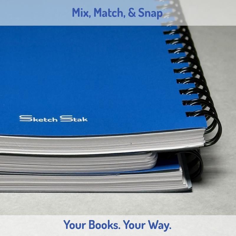 Sketchstak│Starter Pack of 2 - Modular Magnetic Book System