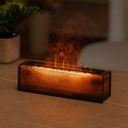 Lava Humidifier Colorful Flame Aromatherapy Home Ambience USB Plug-in Simulation Flame Humidifier