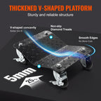 Car Dolly Wheel Tire Dolly 2 PCS Heavy Duty Skate Auto Repair Dolly 1360.8 Kg