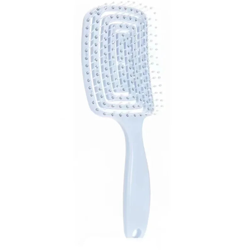 1Pcs Elastic Massage Comb Hollow Out Hair Brush Scalp Massage Comb