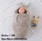 Super Soft Baby Sleeping Bag Fluffy Fleece Newborn Swaddle Blankets