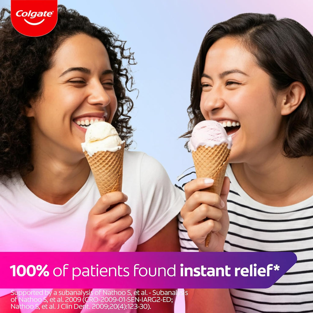 Sensitive Instant Relief Repair + Gentle Whitening Toothpaste | Instant* and Long-Lasting** Sensitivity Relief | Protective Layer with Calcium** | Fluoride Toothpaste | 4 Pack, 75Ml Tubes