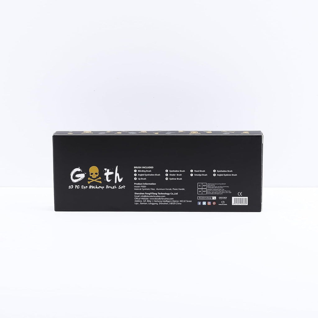 Eye Makeup Brushes 10Pcs Eyeshadow Makeup Brush Set Professional Eyeshadow Brushes with Soft Synthetic Hairs & Real Wood Handle for Eyeshadow, Eyebrow, Eyeliner, Blending