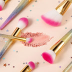 16Pcs Makeup Brushes Set, Professional Make up Brushes with Gift Box, Foundation Eyebrow Concealer Eyeshadow Bronzer Blush Contour Powder Eyeline Lip Makeup Brush Set, Rainbow Series