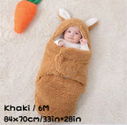 Super Soft Baby Sleeping Bag Fluffy Fleece Newborn Swaddle Blankets
