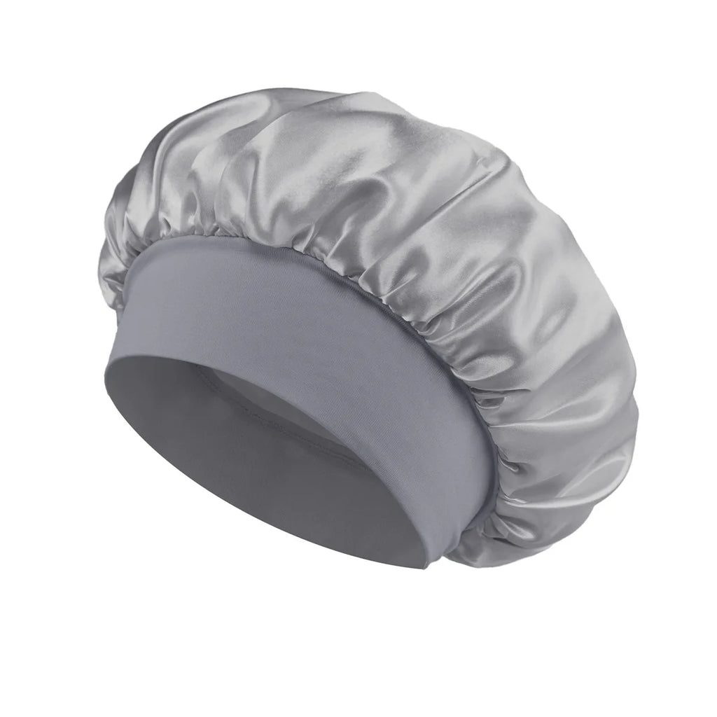1PC Women's Satin Solid Bonnets