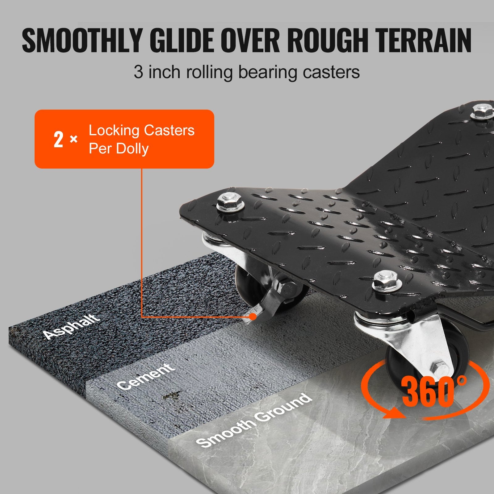 Car Dolly Wheel Tire Dolly 2 PCS Heavy Duty Skate Auto Repair Dolly 1360.8 Kg