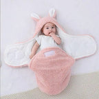 Super Soft Baby Sleeping Bag Fluffy Fleece Newborn Swaddle Blankets