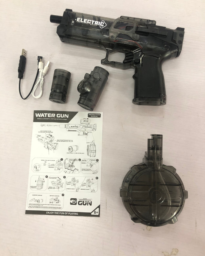 Fire Rat Electric Water Pistol Cool Light Full Automatic Water Spray Gun Summer