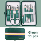 6-9 Pcs Manicure Set With Leather Case Professional Gift set