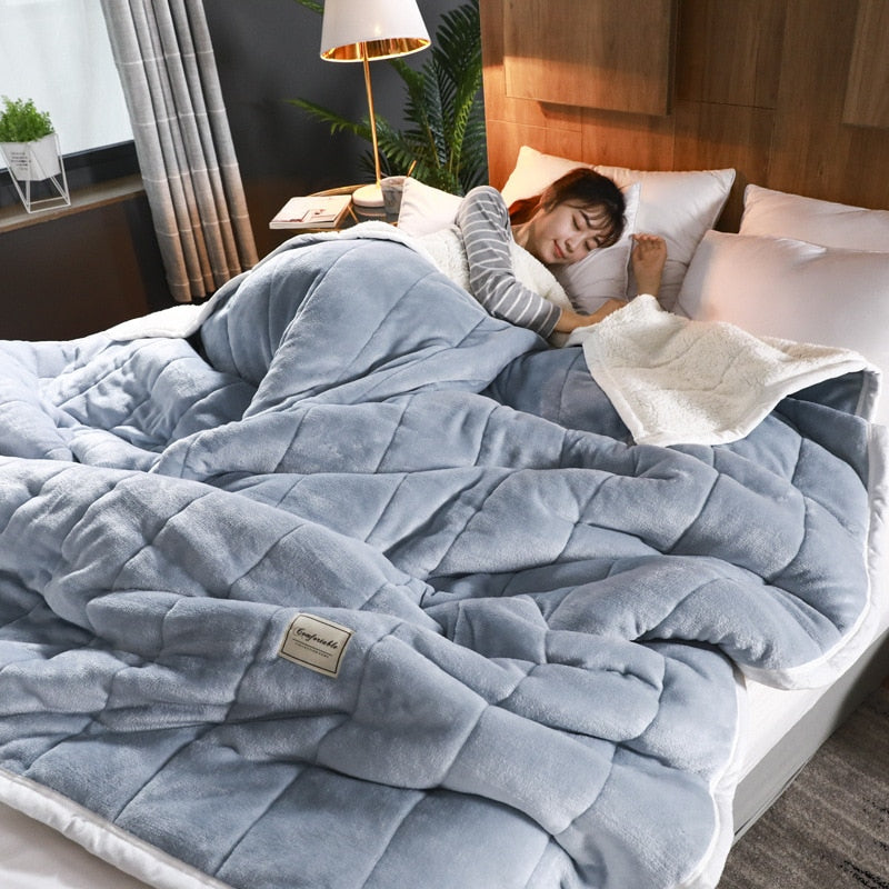 Thick Warm Winter Blanket Super Soft Duvet Luxury Quality Blanket