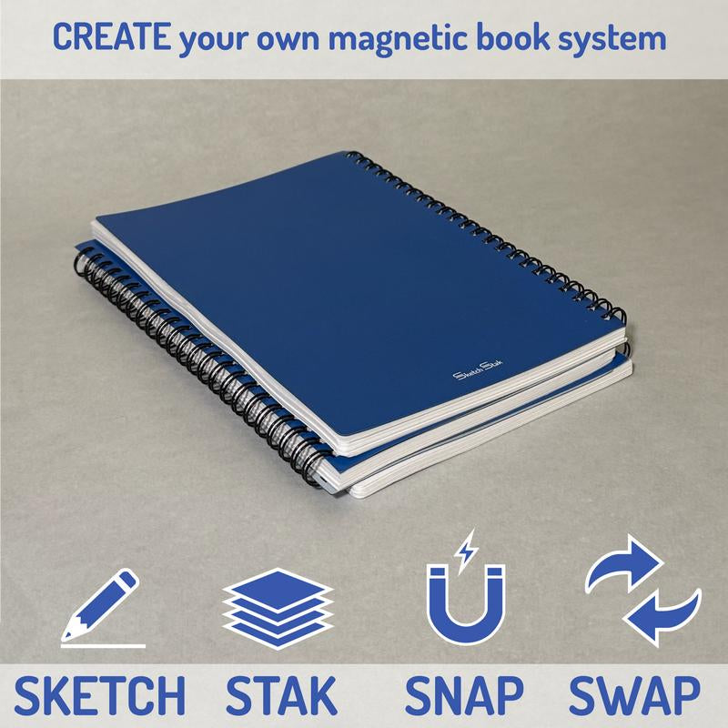 Sketchstak│Starter Pack of 2 - Modular Magnetic Book System