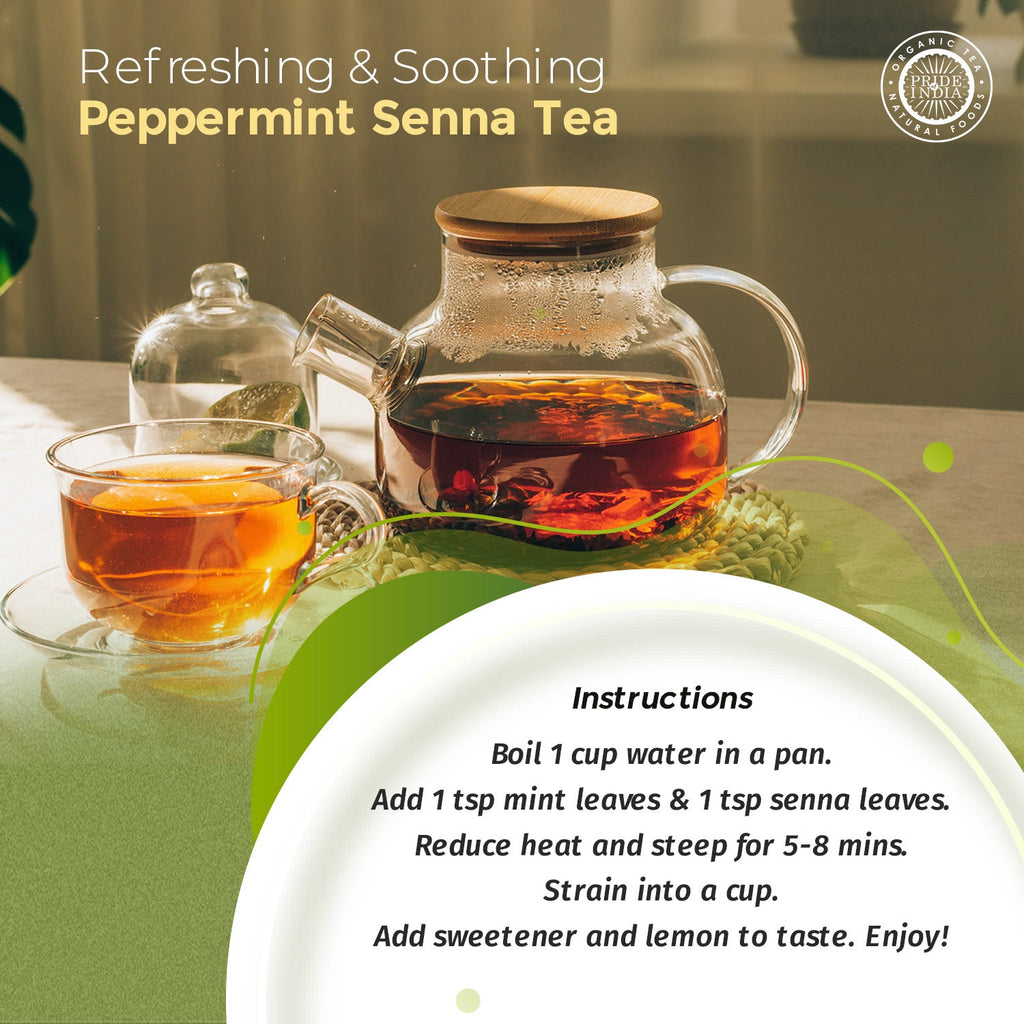 Digestive Health Trio 10.59 oz (300 gm) | Includes Mint Leaf Whole, Lemongrass Fine Cut & Senna Herbal Tea Leaf Whole