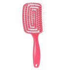 1Pcs Elastic Massage Comb Hollow Out Hair Brush Scalp Massage Comb