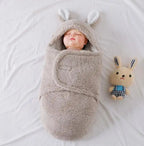 Super Soft Baby Sleeping Bag Fluffy Fleece Newborn Swaddle Blankets