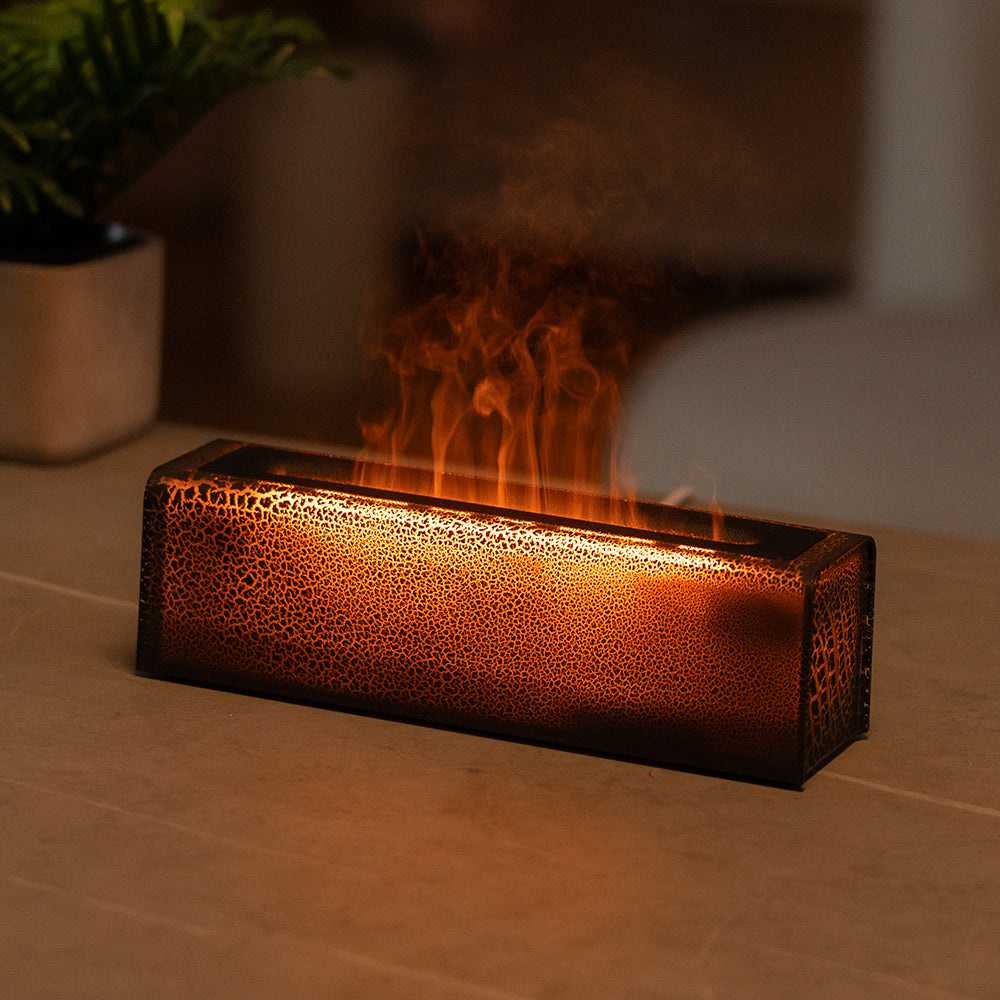 Lava Humidifier Colorful Flame Aromatherapy Home Ambience USB Plug-in Simulation Flame Humidifier