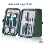 6-9 Pcs Manicure Set With Leather Case Professional Gift set