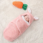 Super Soft Baby Sleeping Bag Fluffy Fleece Newborn Swaddle Blankets