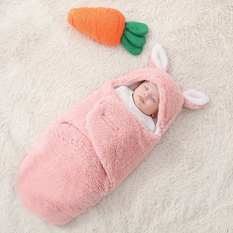 Super Soft Baby Sleeping Bag Fluffy Fleece Newborn Swaddle Blankets
