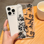 Floral Pattern Phone Case, Anti-Drop Cellphone Protective Case, Total Protective Shockproof Mobile Phone Cover for Iphone, Smartphone Protectort136