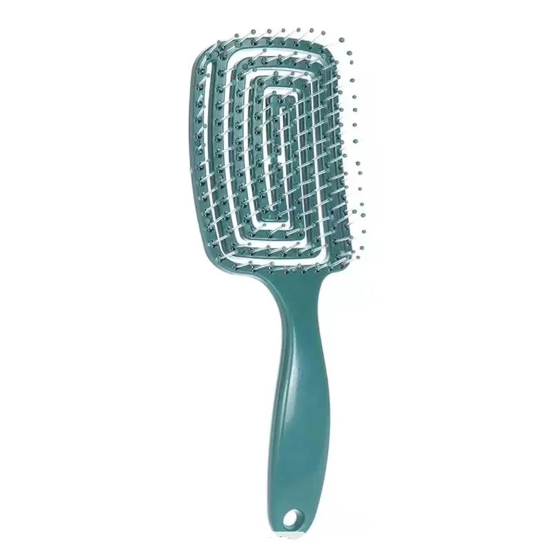 1Pcs Elastic Massage Comb Hollow Out Hair Brush Scalp Massage Comb
