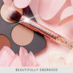 Beauty 15Piece Award Winning Glitter Makeup Brushes: Cute Makeup Brushes Set with Case, Blending Sponge, Cleaner, Guide, Gift Box