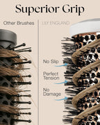 round Hair Brush Set, 4 Piece Professional Blow Dry Kit with 3 round Brushes and Comb for Styling, Beauty Gifts Sets for Women