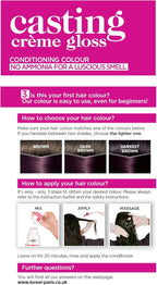 L'Oréal Paris Casting Crème Gloss Semi-Permanent Hair Dye, Ammonia-Free Formula & Honey-Infused Conditioner, Glossy Finish, Colour for up to 28 Shampoos, Pack of 3, Colour: 316 Plum