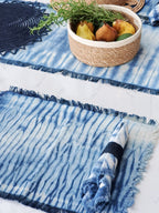 Tie Dye Cotton Placemat - Indigo Blue (Set of 4)