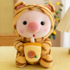 Milk Tea Plush Pig Girls Toy