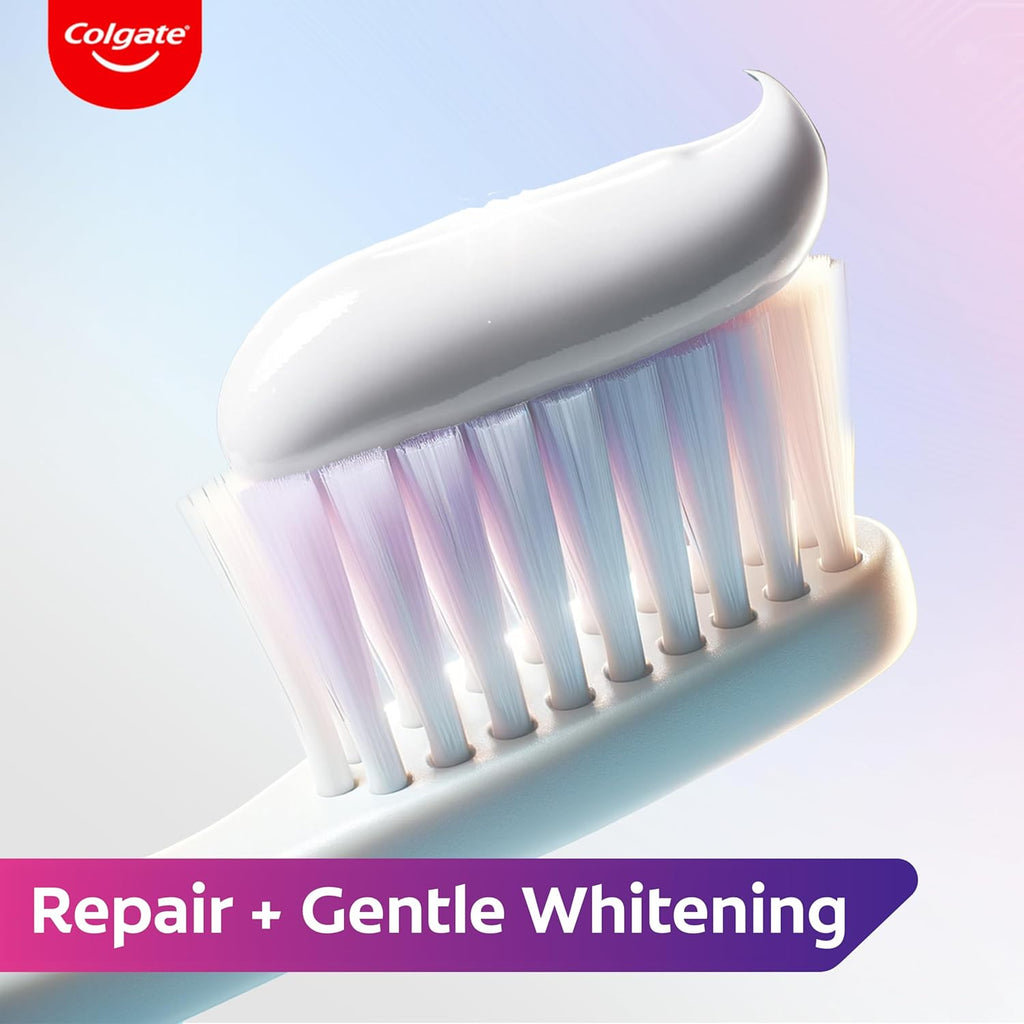 Sensitive Instant Relief Repair + Gentle Whitening Toothpaste | Instant* and Long-Lasting** Sensitivity Relief | Protective Layer with Calcium** | Fluoride Toothpaste | 4 Pack, 75Ml Tubes