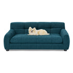 Soft and comfortable pet sofa with backrest and armrests