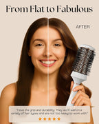 round Hair Brush Set, 4 Piece Professional Blow Dry Kit with 3 round Brushes and Comb for Styling, Beauty Gifts Sets for Women